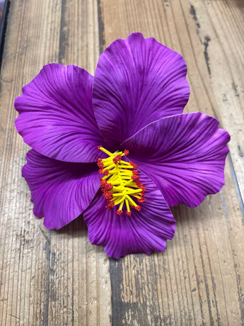 GIANT Foam Hibiscus Hair Pick- Purple