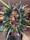 READY TO SHIP- Artificial Ti Leaf Headpiece Crown (with spider plant and croton)