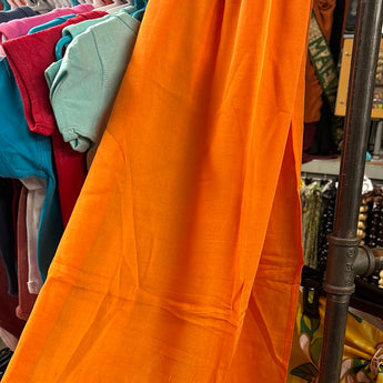 Pareu- No Fringe Rayon - Orange