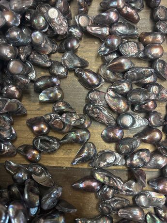 Extra Large Natural Fresh Water Brown Pearl Strand