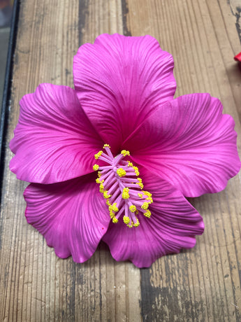 GIANT Foam Hibiscus Hair Pick- Pink