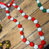 Kukui Nut Lei- Red/White