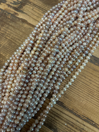 Medium Fresh Water Pink Pearl Strand- FWPpnk3