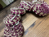 Bleached Buri Ricrac 2-toned Weave- Purple- 5 yard roll