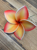 Foam 3.5” Plumeria Hair Pick- Sunset