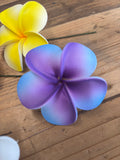 Foam Sweet Plumeria Hair Pick- Purple/Blue