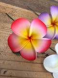 Foam Sweet Plumeria Hair Pick- Fuchsia