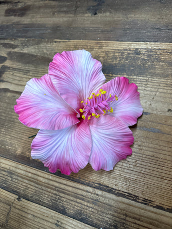 GIANT Foam Hibiscus Hair Pick- Pink