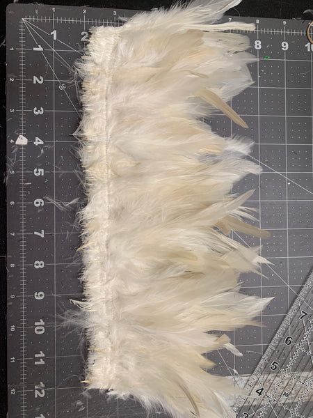 Natural White Rooster Schlappen Feathers – California Hula Center