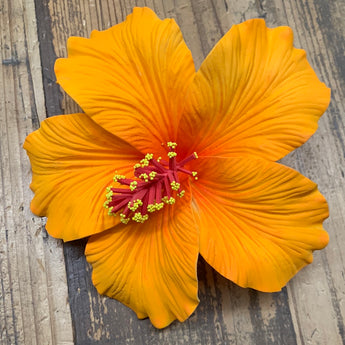 GIANT Foam Hibiscus Hair Pick- Orange