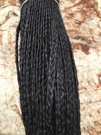 Woven Raffia Trim- Black