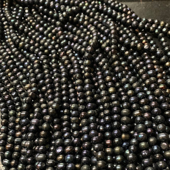 Small Fresh Water Black Pearl Strand- SFW267a